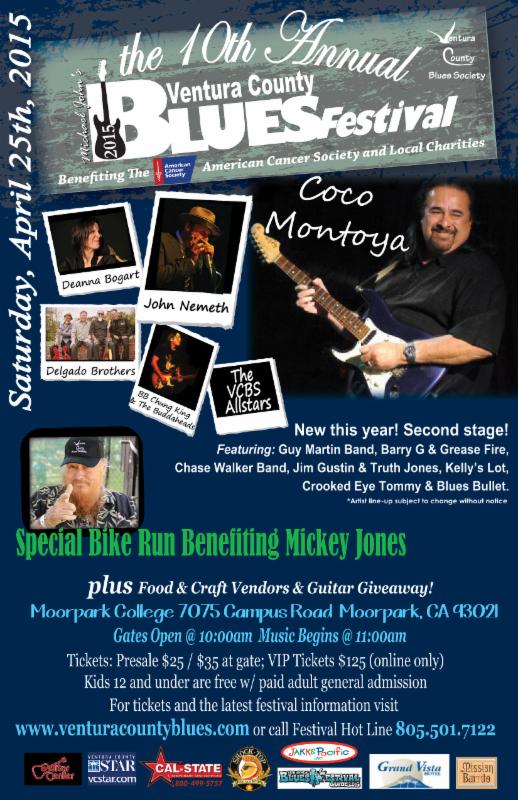 Crooked Eye Tommy plays The Ventura County Blues Festival – April 25th