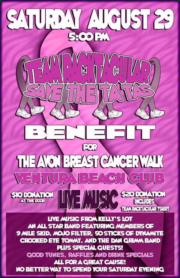 Crooked Eye Tommy plays Save The Tatas (Breast Cancer)​ benefit - Aug 29th