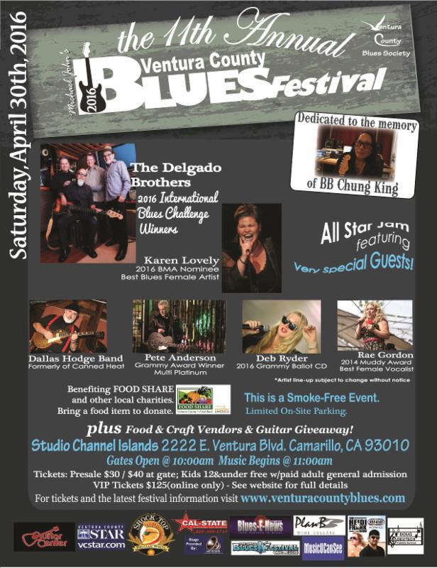 VC Blues Festival AFTERPARTY hosted By CROOKED EYE TOMMY - 4/30