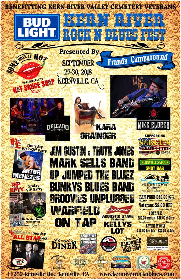 Crooked Eye Tommy plays Kern River Rock n Blues Fest - 9/29-30